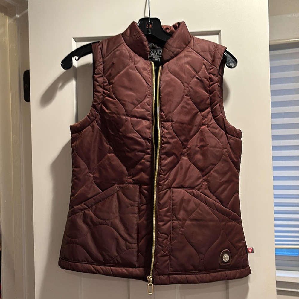 NWOT Dover Saddlery XS brown vest - Picture 5 of 6